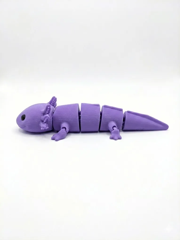 Flexi-Articulated Axolotl - Quick & Easy Print view 3