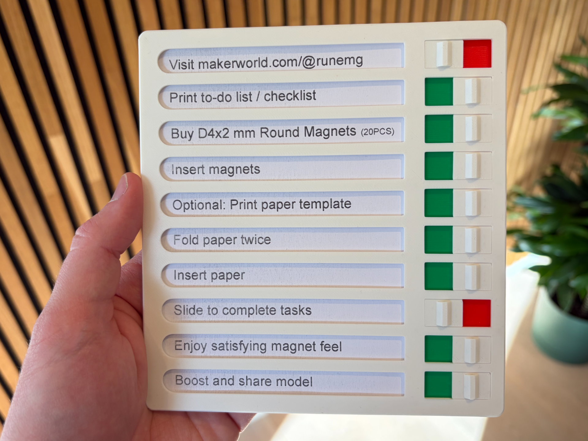 To-Do List frame w. Checklist Switches (Reusable)