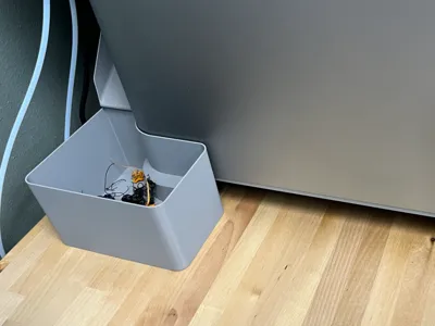 Poop Chute Bin for Hula anti-vibration feet
