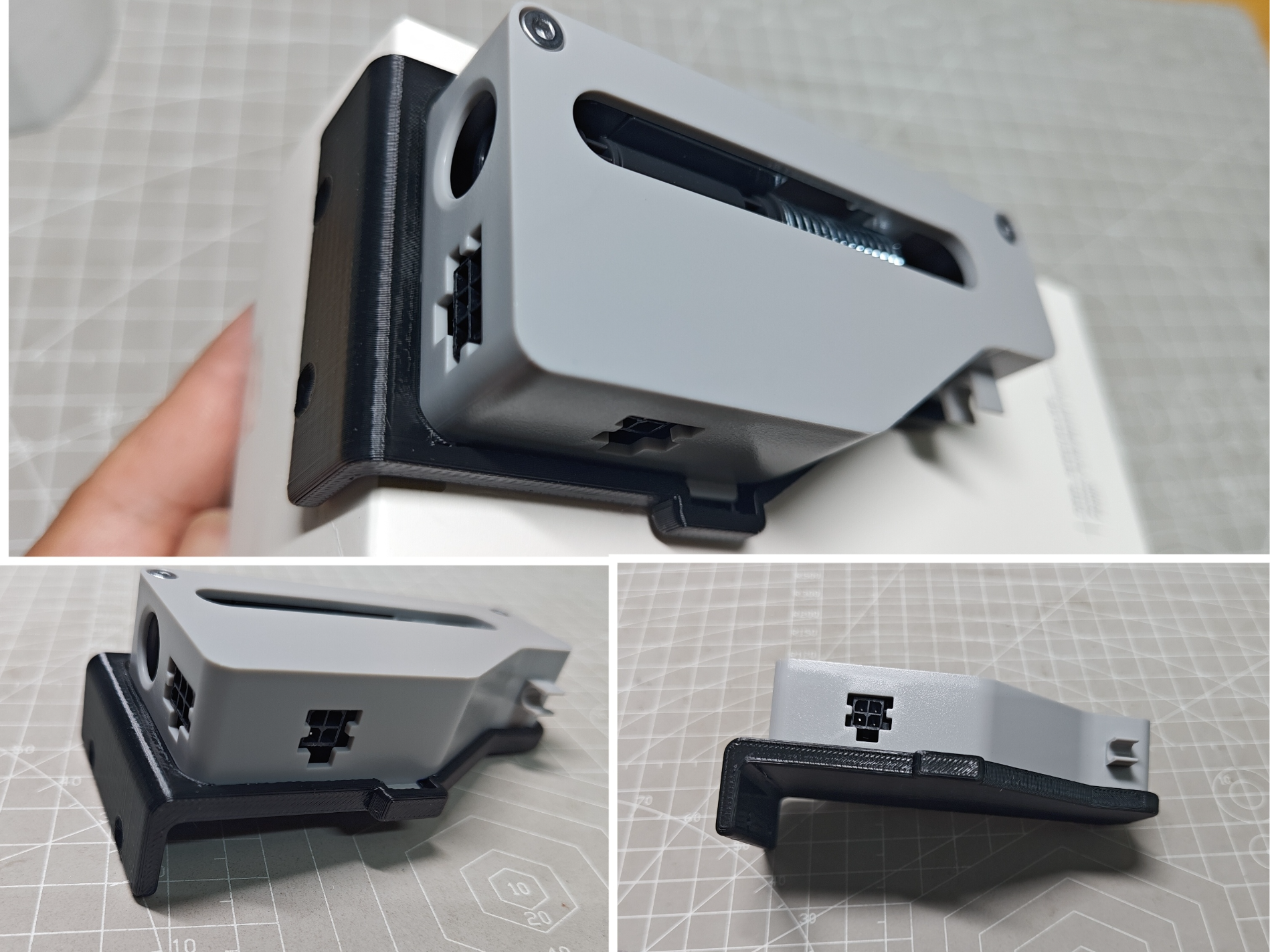 Miniatura 1 do modelo 3D X1/P1系列缓冲器外置支架