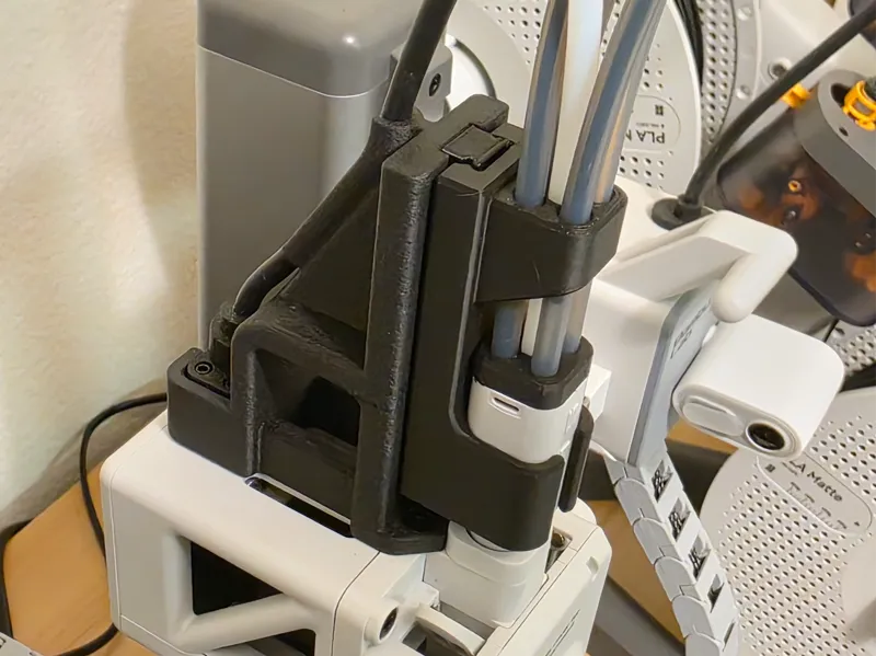 A1, A1 Mini AMS Hub Support Mod: 5 Hole Adapter