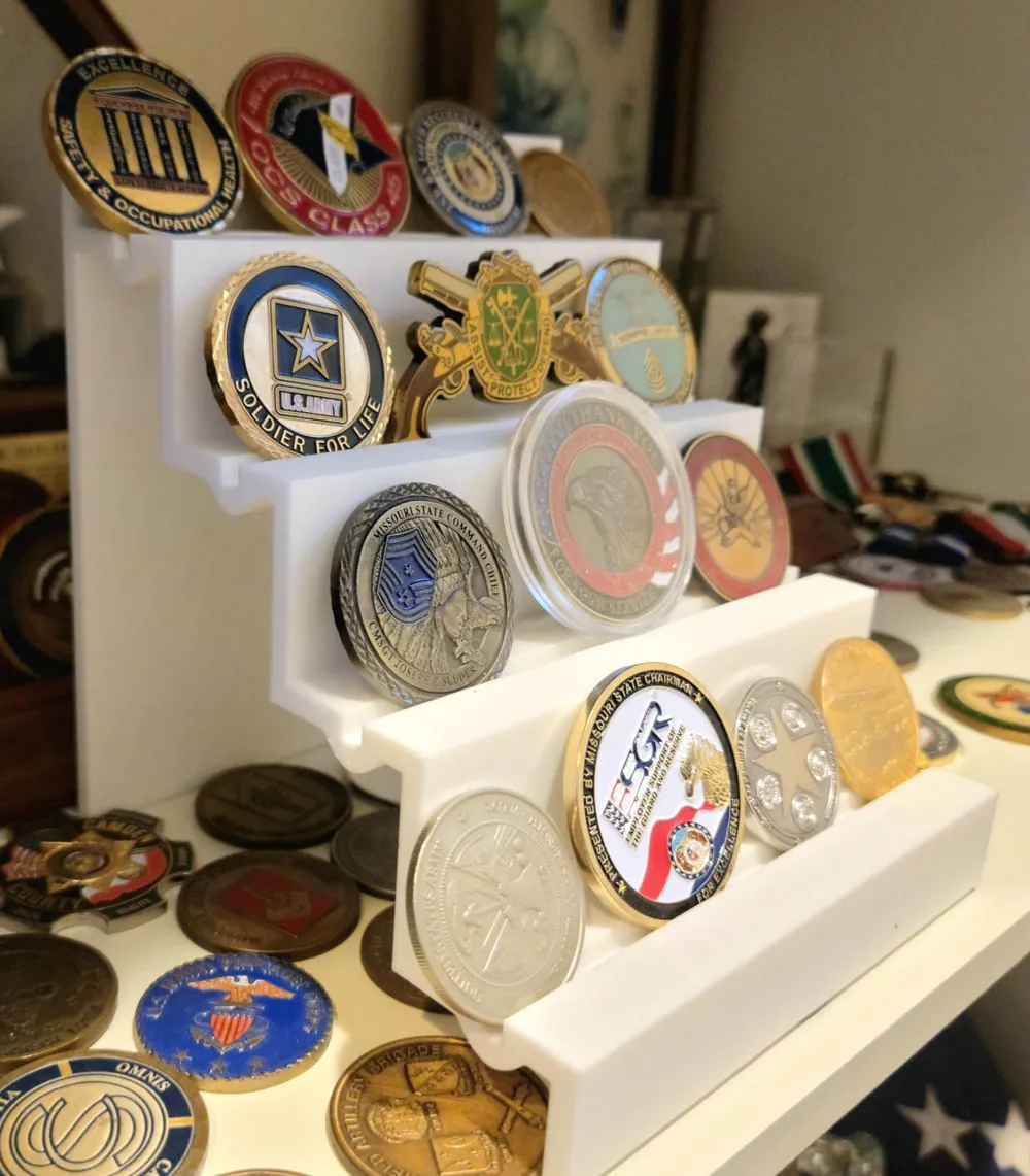 Challenge Coin Holder, Collectable Coin Display - Free 3D Print Model ...