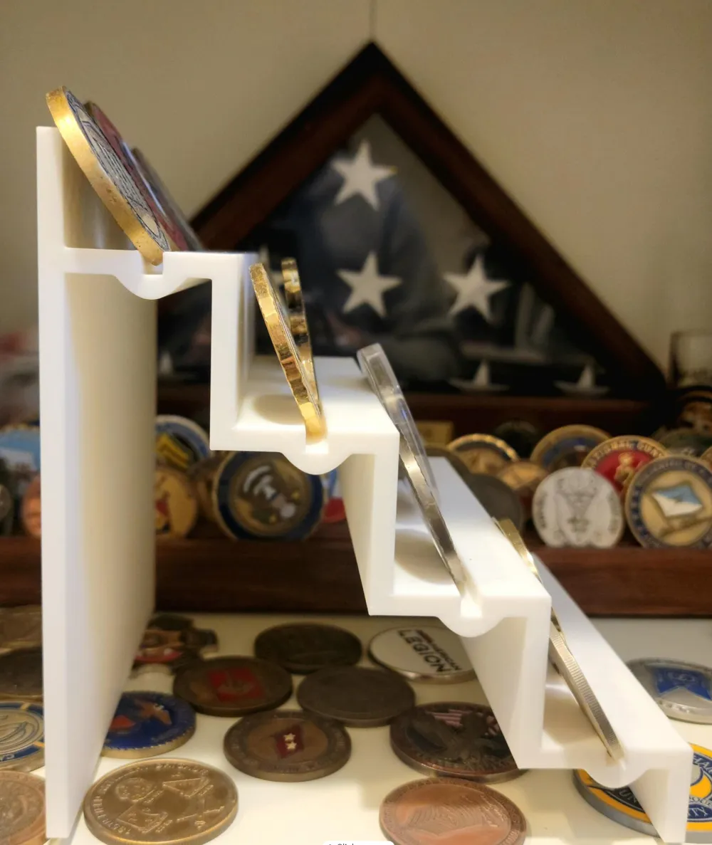 Challenge Coin Holder, Collectable Coin Display - Free 3D Print Model ...