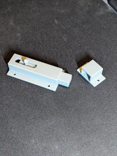 Door Bolt Lock by Wile E. 3DMakerWorld: Download Free 3D Models