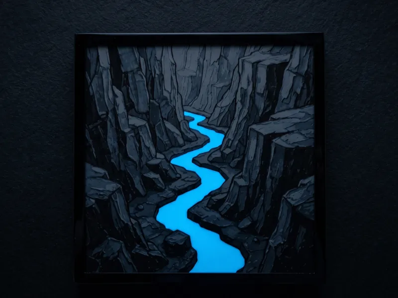 Alien River - Hueforge Wall Art