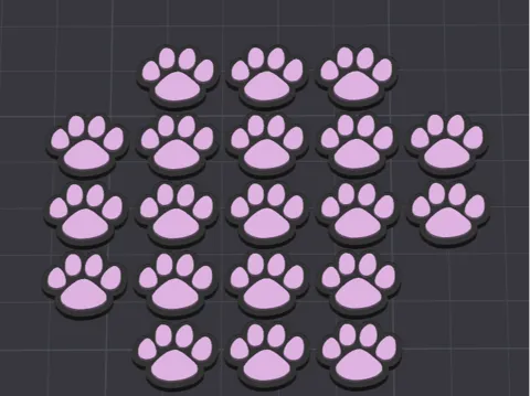 Dog Paw Stud Earrings view 4