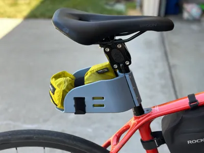 bicycle cargo rack for bike seat post saddle bag