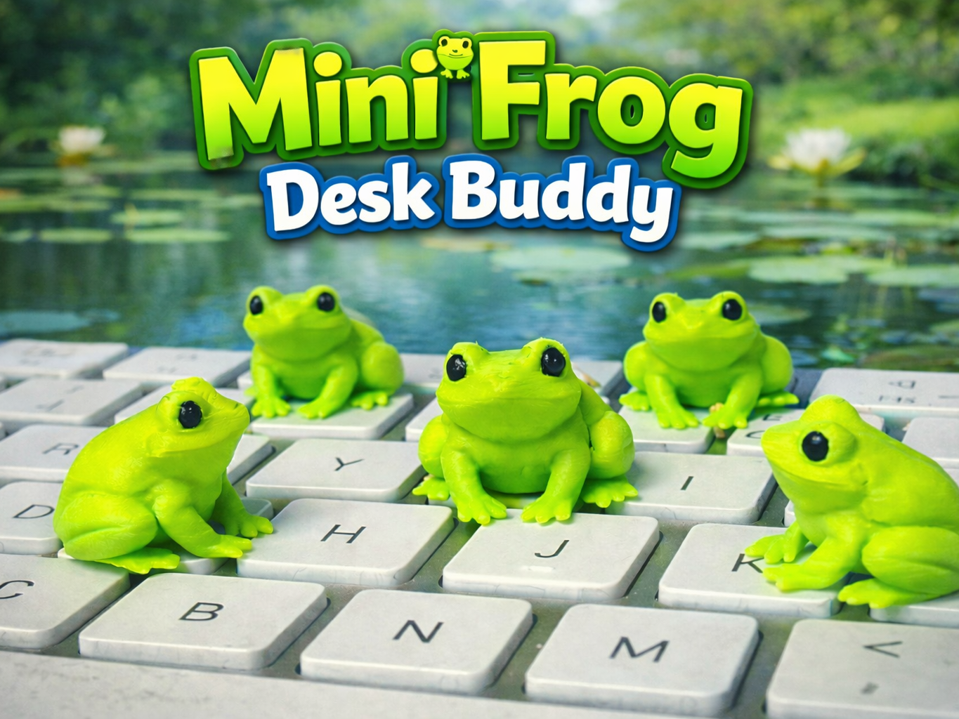 Mini Frog Desk Buddy – Cute Tiny Frog