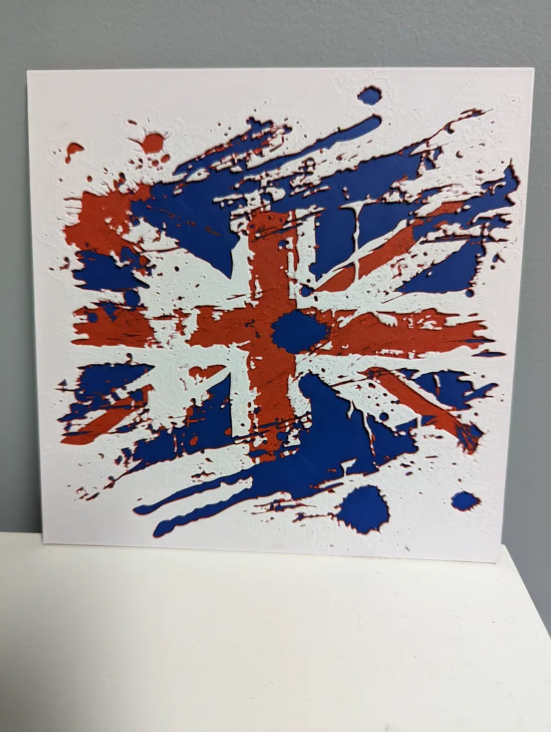 British Flag - Hueforge