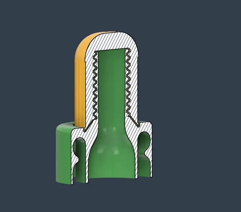Threaded Silica Gel Cap for Alcohol Bottle