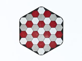 Mini hexagon chess board.
