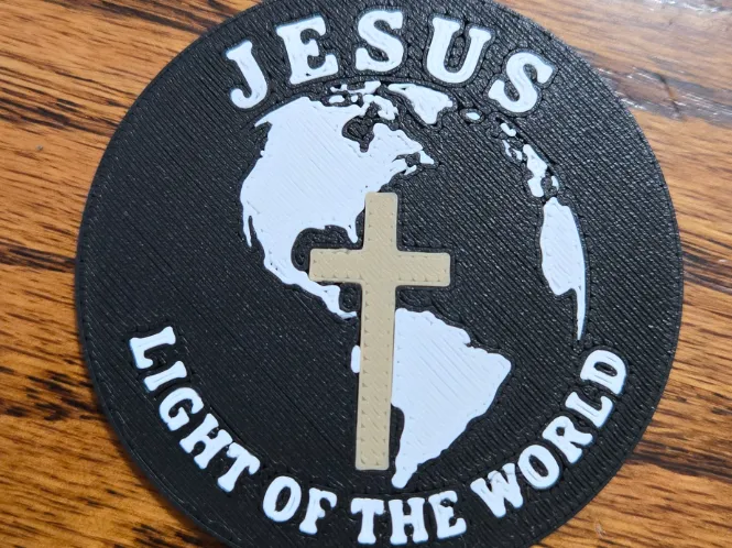 JESUS LIGHT OF THE WORLD KEYCHAIN