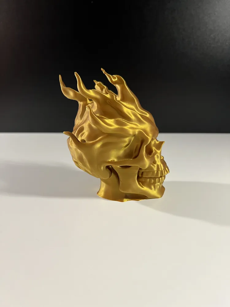 Flame Skull - Free 3D Print Model - MakerWorld