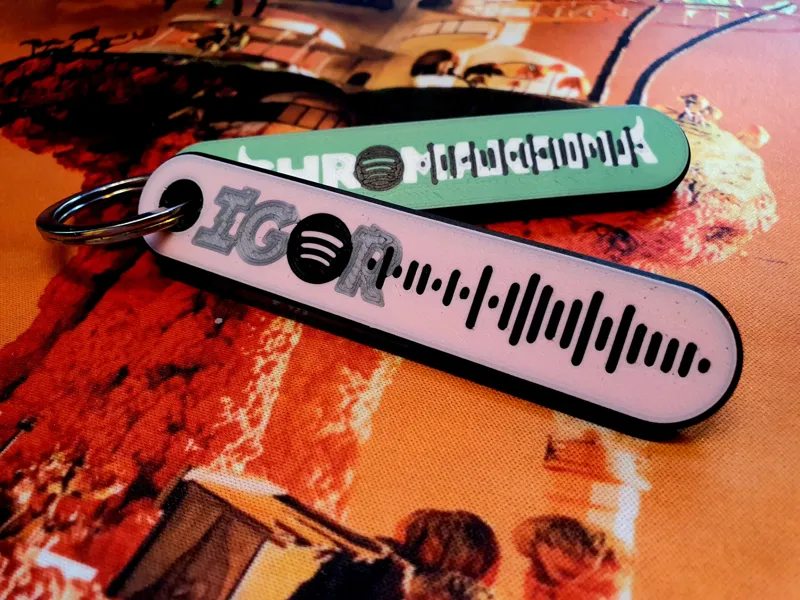 Tyler, The Creator scannable spotify keychains