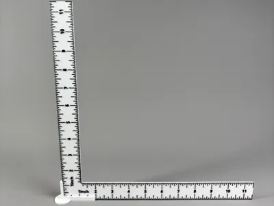 XY Photo Booth Ruler/Scale With Stand. 11.5"x11.5"