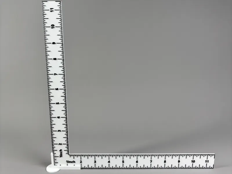 XY Photo Booth Ruler/Scale With Stand. 11.5"x11.5"