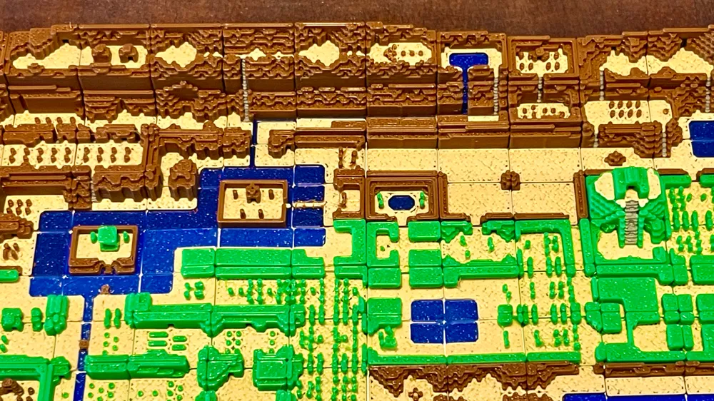 Legend of Zelda Overworld Map for 4-Color AMS by AeonJoey - MakerWorld