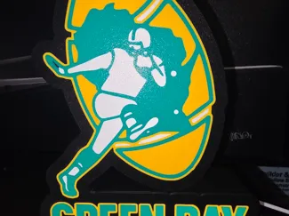 Old School Green Bay Football Light Box