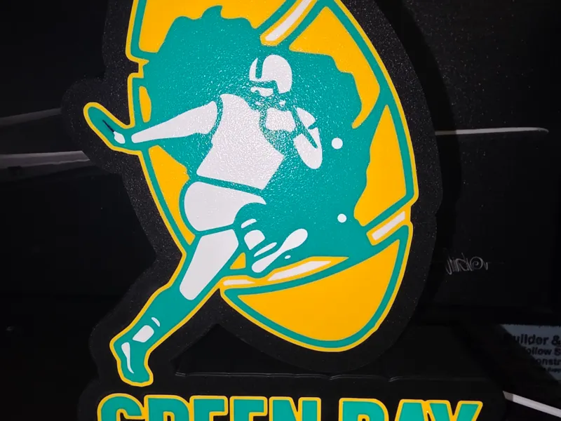 Old School Green Bay Football Light Box