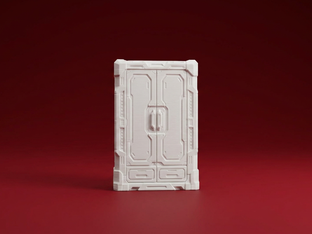 Futuristic Storage Locker 3D Model