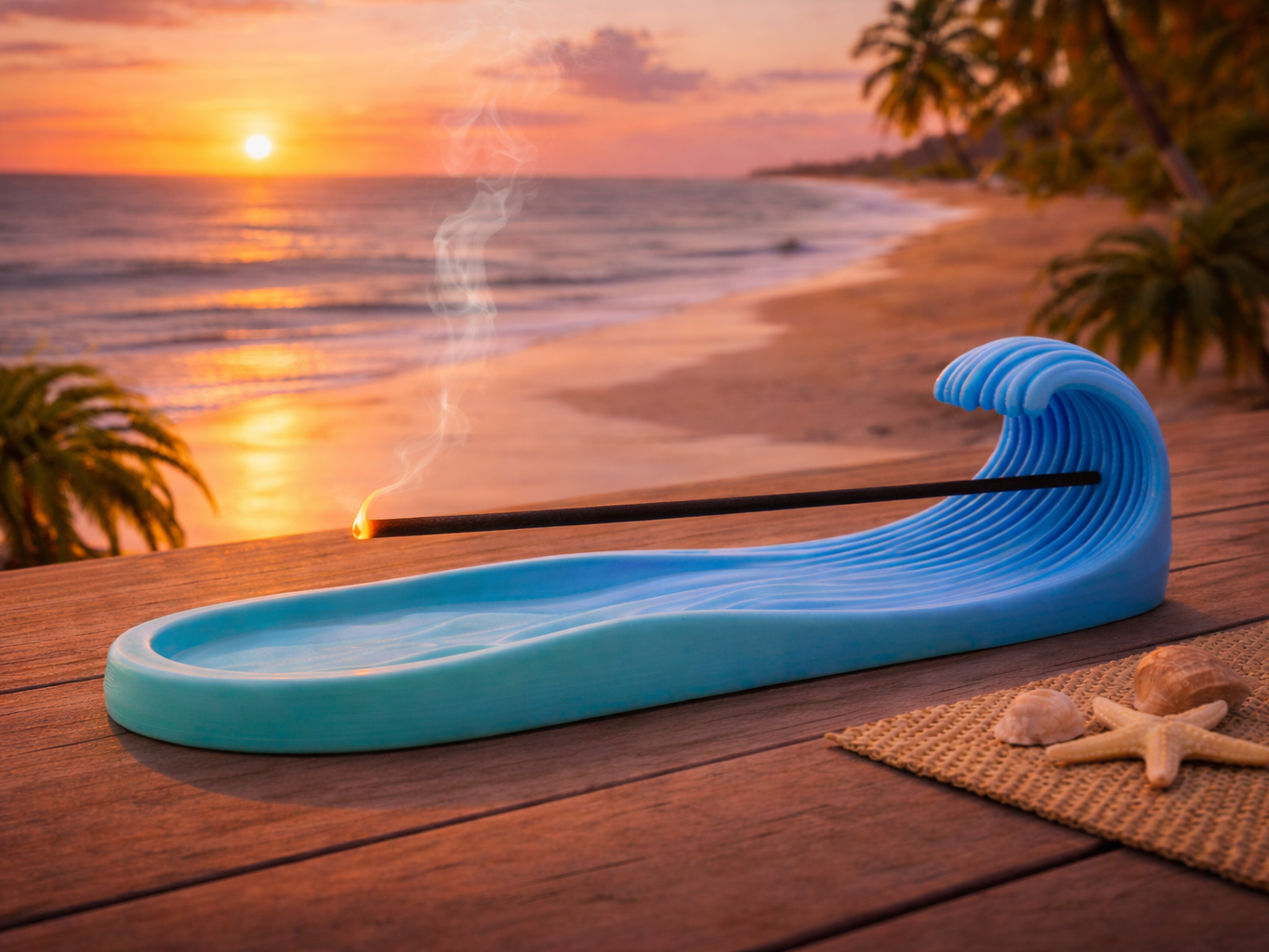 The Wave Incense Holder – Ocean Style Zen Decor