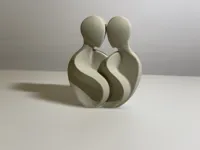 Sculpture minimaliste couple - Saint-Valentin — photo 3