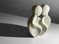 Sculpture minimaliste couple - Saint-Valentin — photo 2