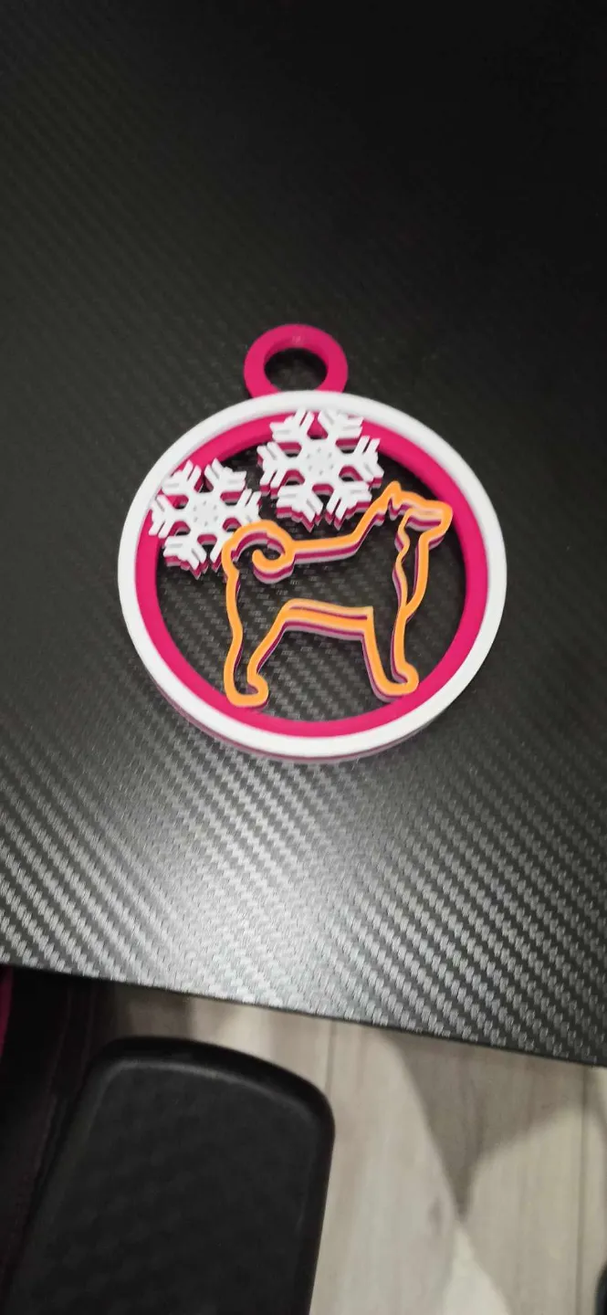 Christmass Shiba Inu bauble decoration.