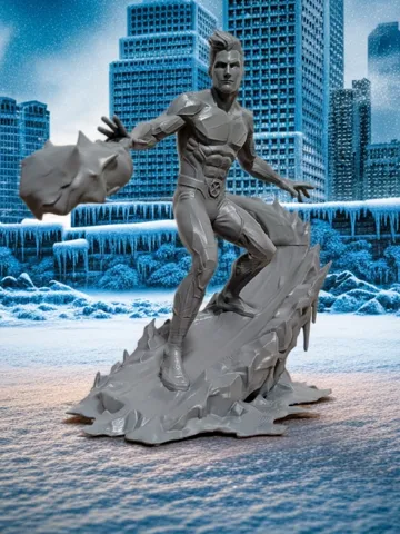 Modelo para impresión 3D: Iceman (X-Men) - Fan Art — vista de referencia 2