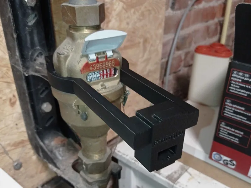 ESP camera mount for pidpa water meter