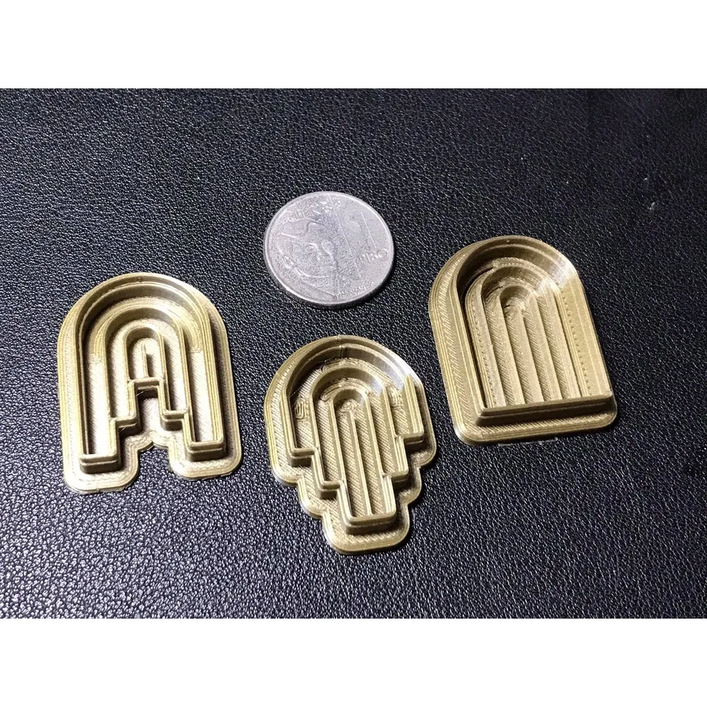 Arch Polymer Clay Cutters Earring Set 30mm - 3pcs view 4