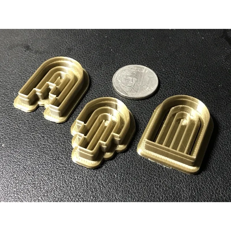 Arch Polymer Clay Cutters Earring Set 30mm - 3pcs view 3