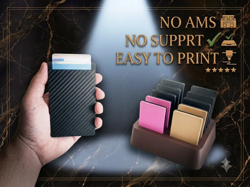 WALLET CARD HOLDER + EXPOSITOR, NO SUPPORT, NO AMS