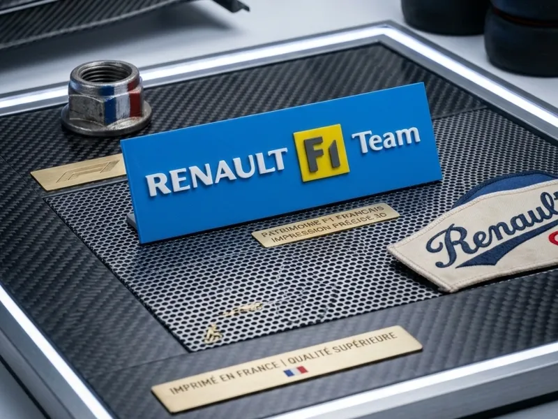Plaque Renault F1 Team