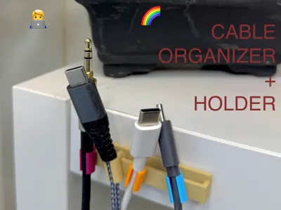 Cable Holder + Organizer - Fast Print - 8 min 4g 