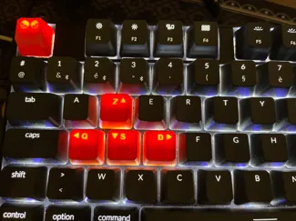Gamer and functions cherry keycaps