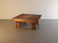 Table de taverne en bois carrée pour jeux de plateau #1 — photo 1