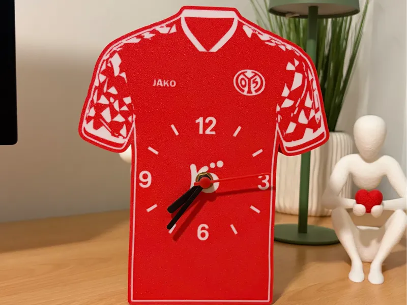 Mainz 05 3D Trikot-Uhr (Fan Edition)