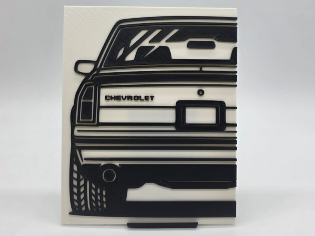 2D Wall Art 1984 Chevrolet Monte Carlo SS