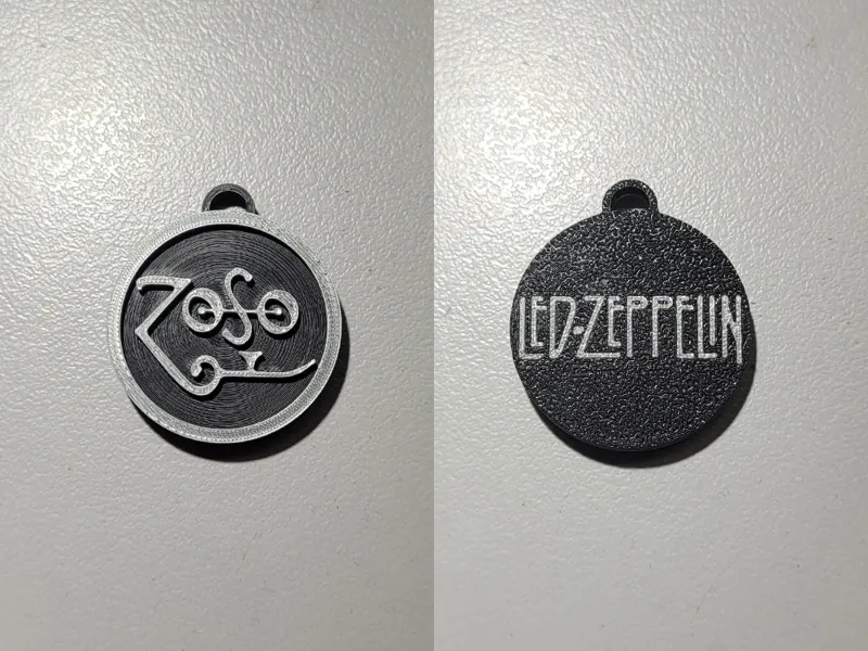Led Zeppelin IV Symbol (01) Double Sided Keychain