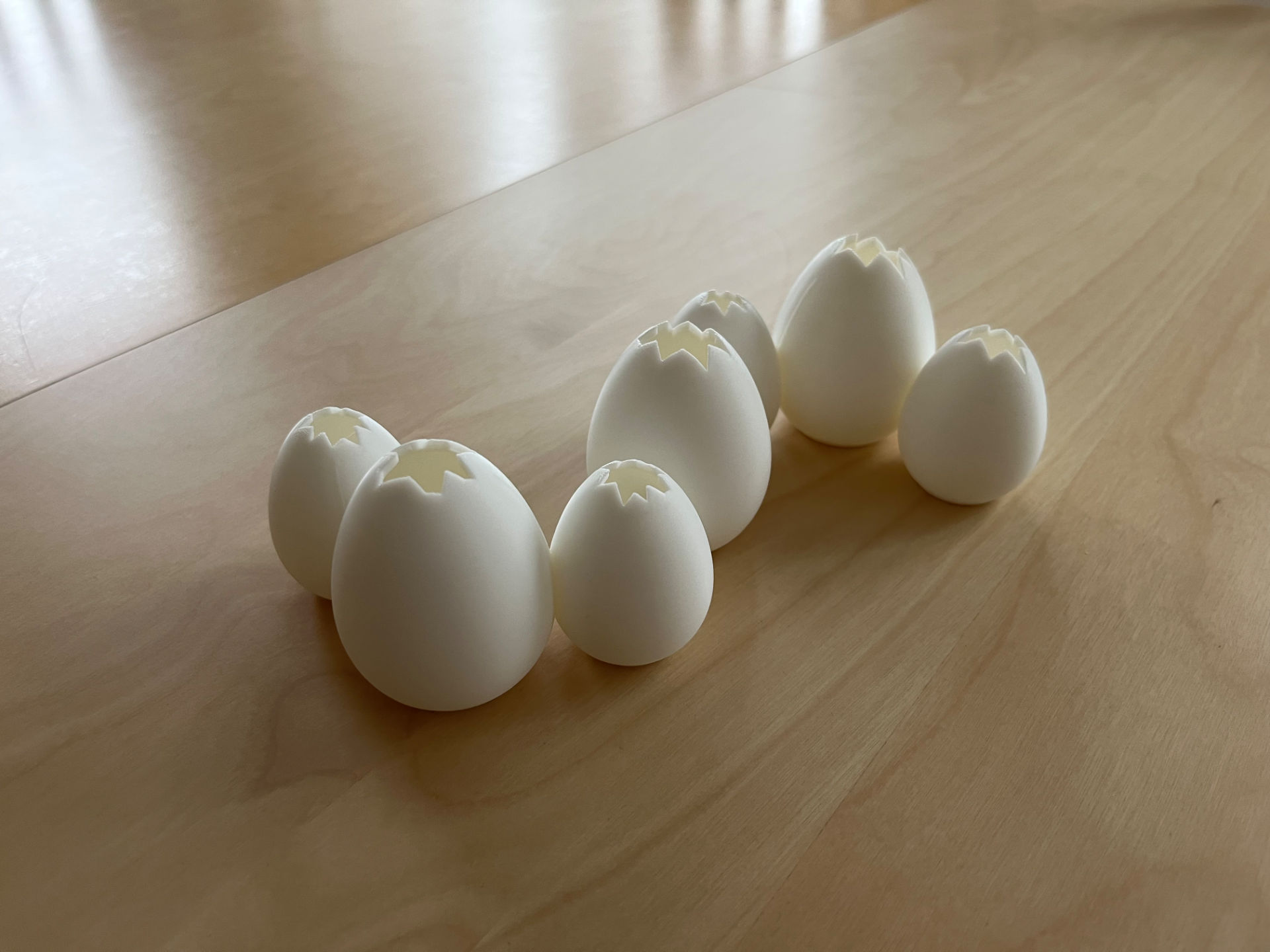 Easter eggshells s-curve