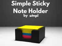 Simple Sticky Note Holder | 0.2mm | PLA/PETG/ABS