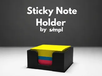Sticky Note Holder | Minimal Desk Organizer