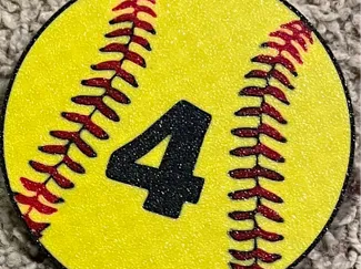 Bogg Bag Softball or Baseball Charm-Custom Number