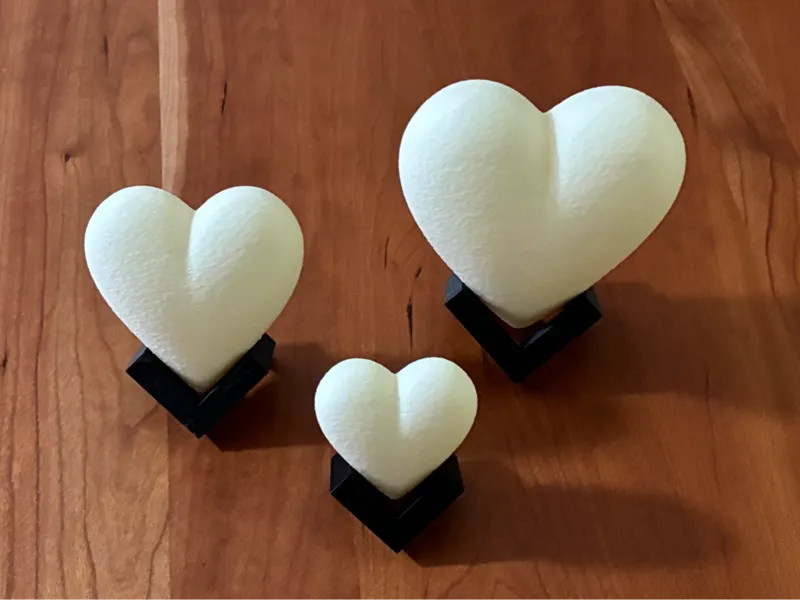 Heart in Stand Jewelry Displays