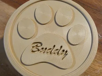 Pet Bereavement Box - Push down lid and fuzzy skin