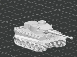 Tiger Tank Board game figure