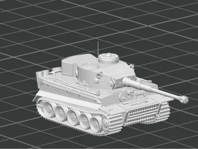 Tiger Tank Board game figure