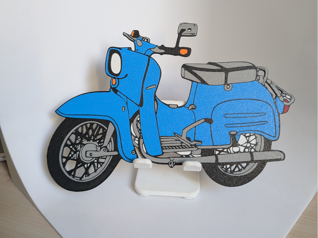 Simson Schwalbe 2D Wandbild