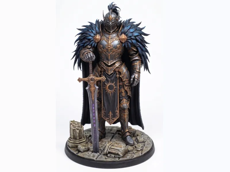Fighter/Paladin D&D Miniature (45mm)